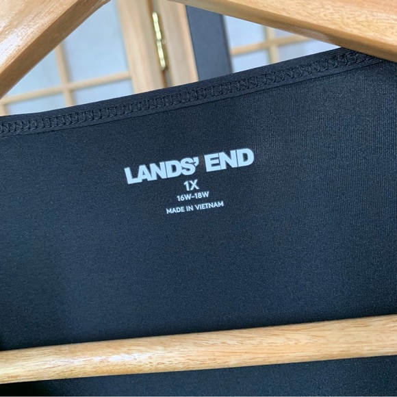 Lands’ End Comfy Stretchy Floral Long Sleeve Blouse - Picture 4 of 5